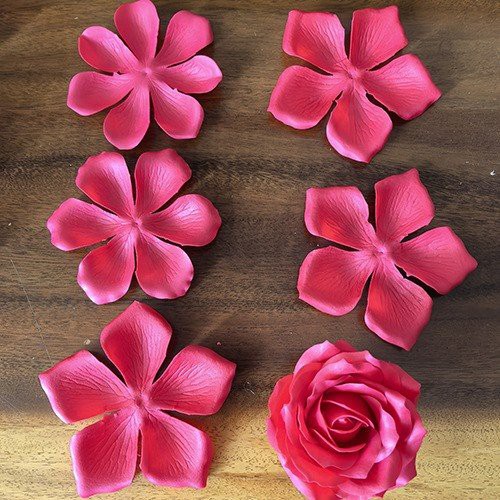 6-layer Wave Rose Soap Flower Slices